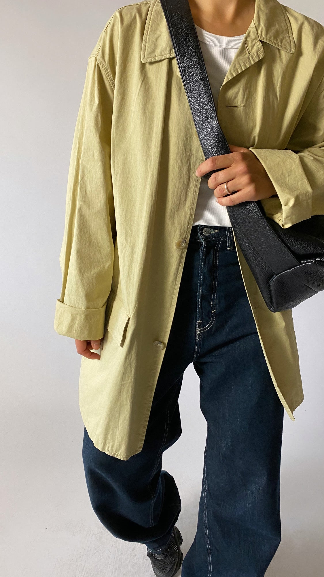 Oversized field jacket beige