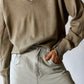 Fine knitted sweater | Soft beige