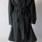 Oversized trench coat black