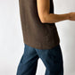 Wool vest | Dark brown