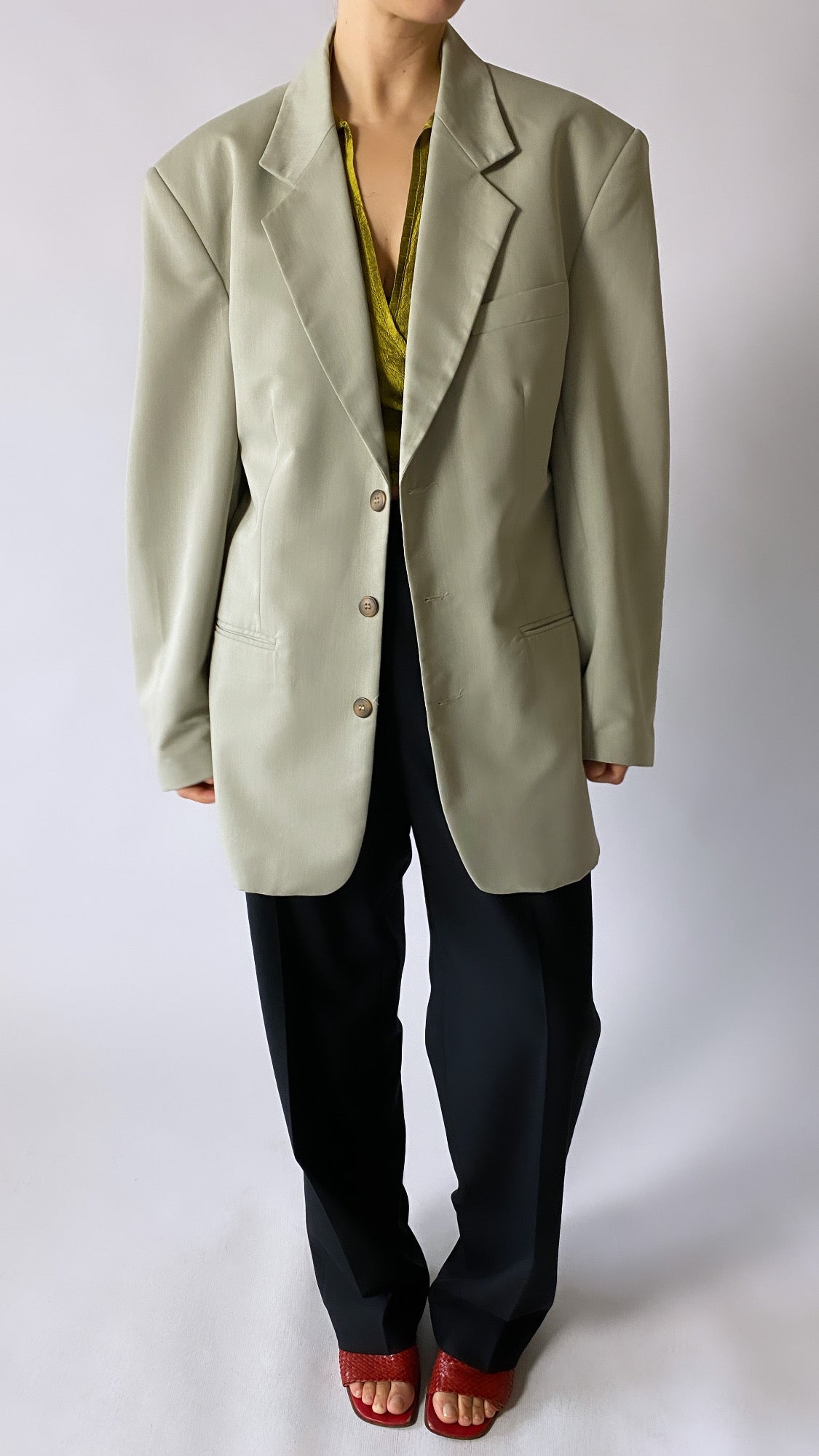 Oversized blazer stone beige