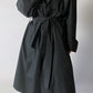 Oversized trench coat black