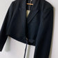 Cropped blazer black - Upcycled