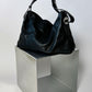 Leather shoulder bag | Black