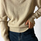 Mohair knitted sweater | Soft beige