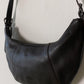 Leather crossbody bag dark brown