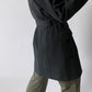 Belted wool coat dark grey