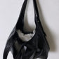 Leather tote bag black