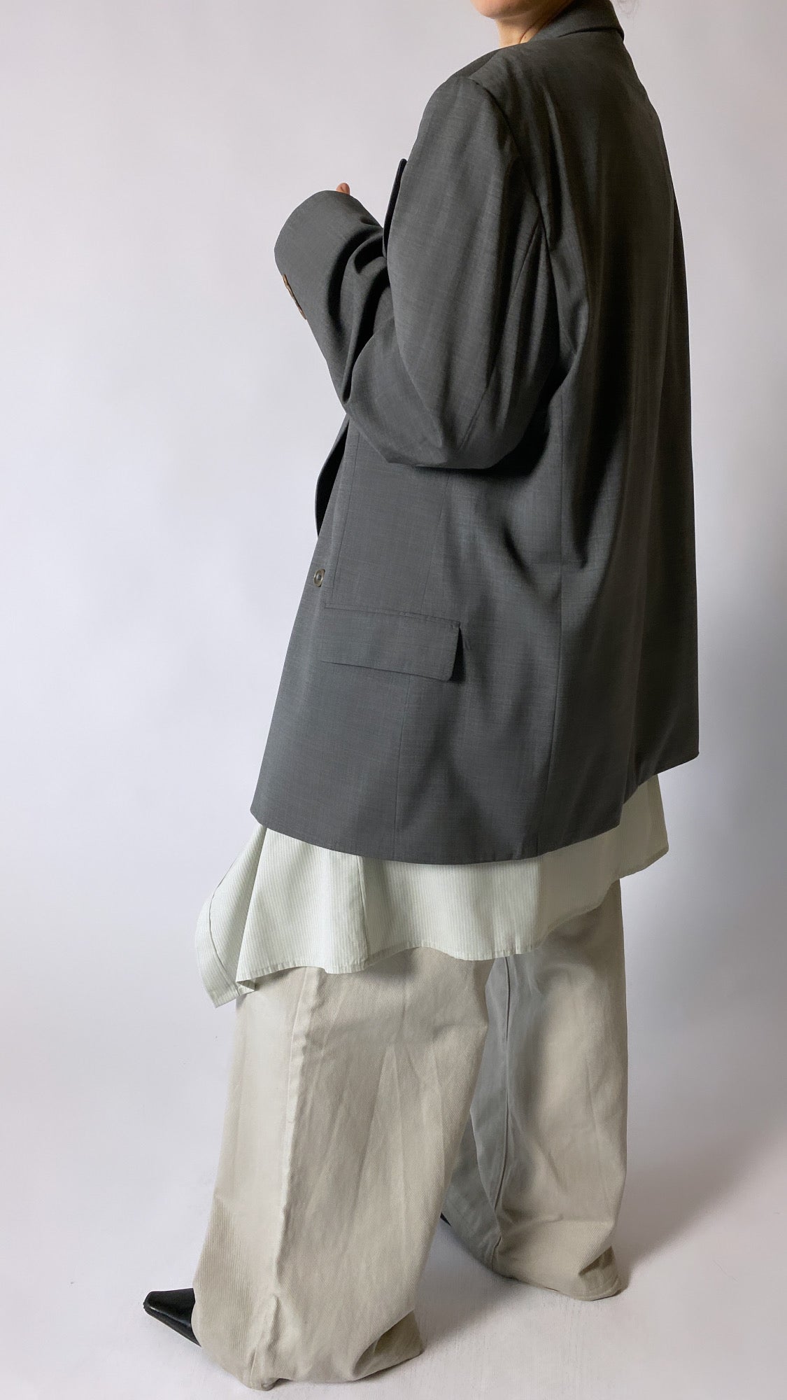 Hugo Boss oversized blazer grey