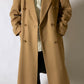 Cashmere double breasted coat camel