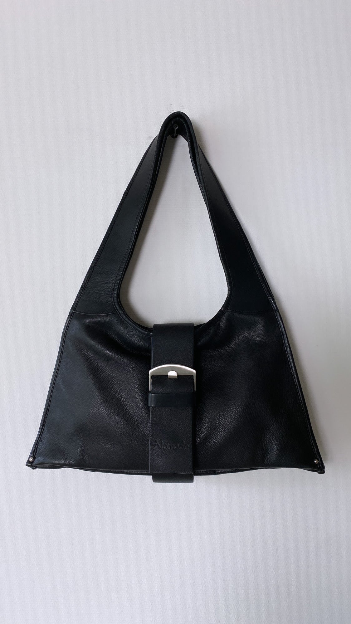 Leather shoulder bag