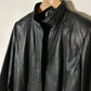 Long leather coat | Black