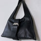 Leather shoulder bag