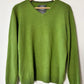 Wool v-neck sweater | Apple green