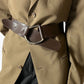 Leather belt | Dark brown