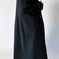 Fitted wool coat | Black