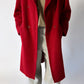 Oversized double-breasted coat | Red