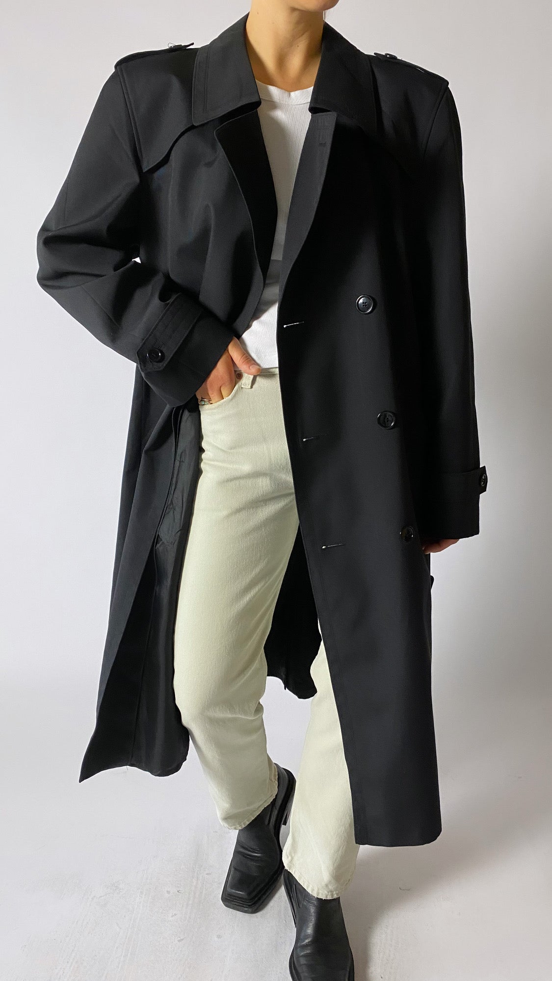 Classic trench coat black