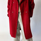 Oversized double-breasted coat | Red