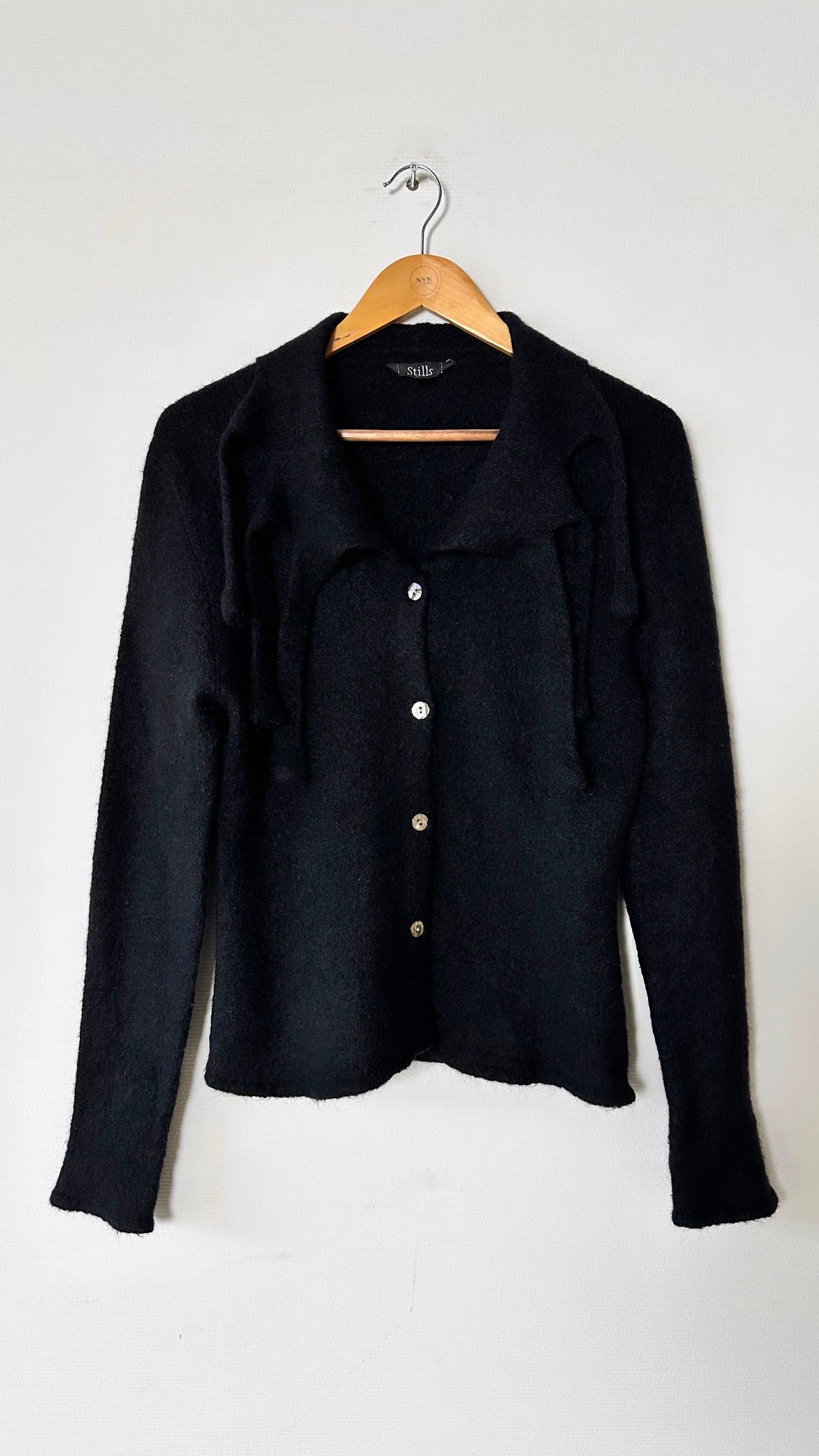 Mohair cardigan | Black