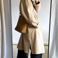 Long wool coat | Soft ecru