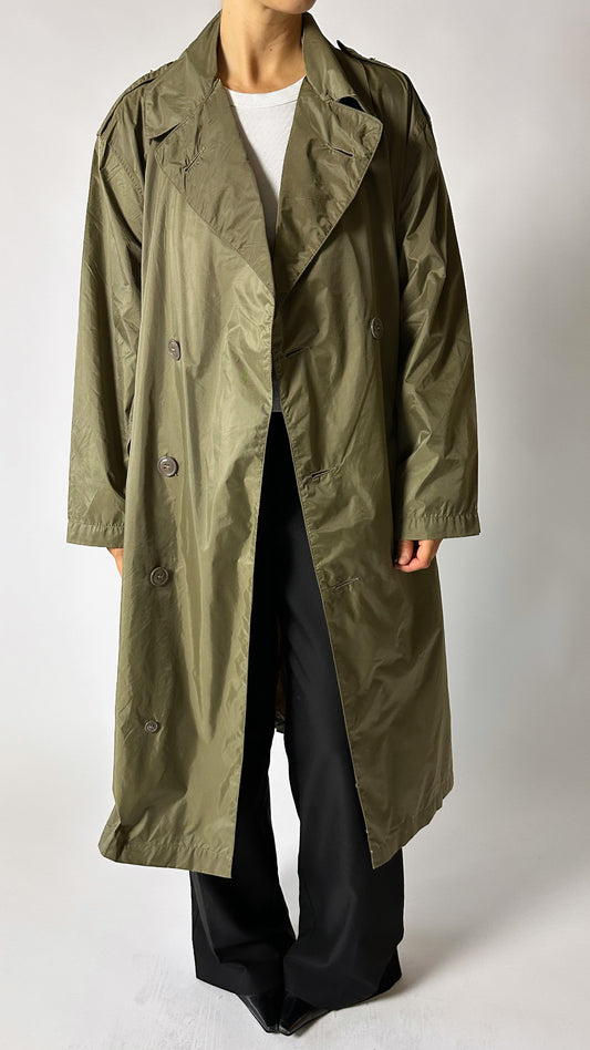 Rain / trench coat soft green