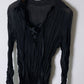 Sheer blouse black