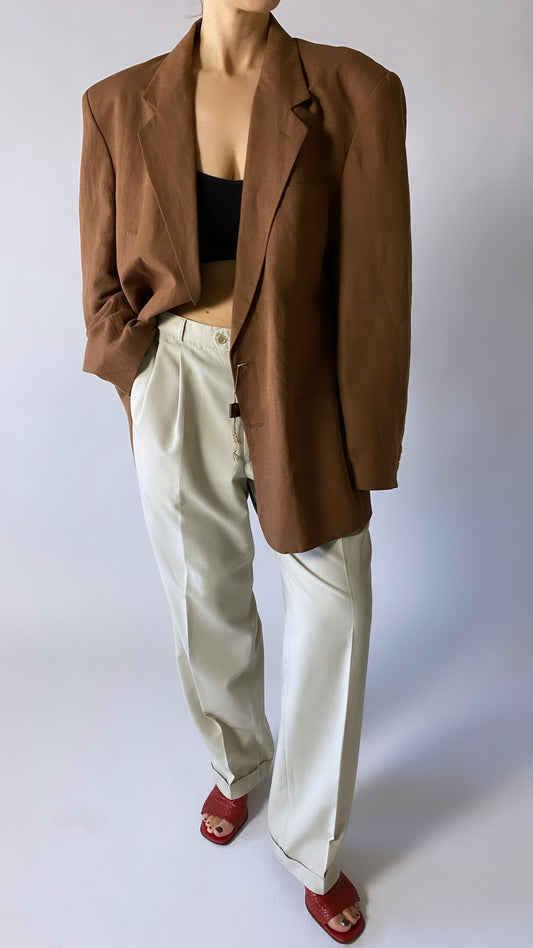 Tailored trousers stone beige