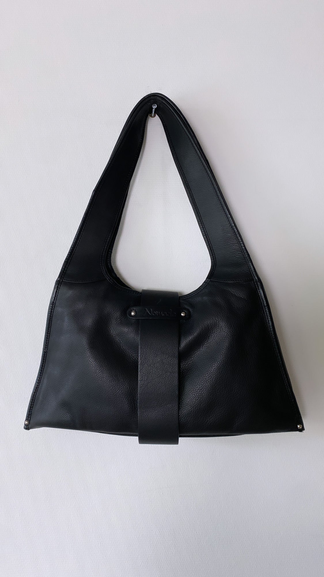 Leather shoulder bag