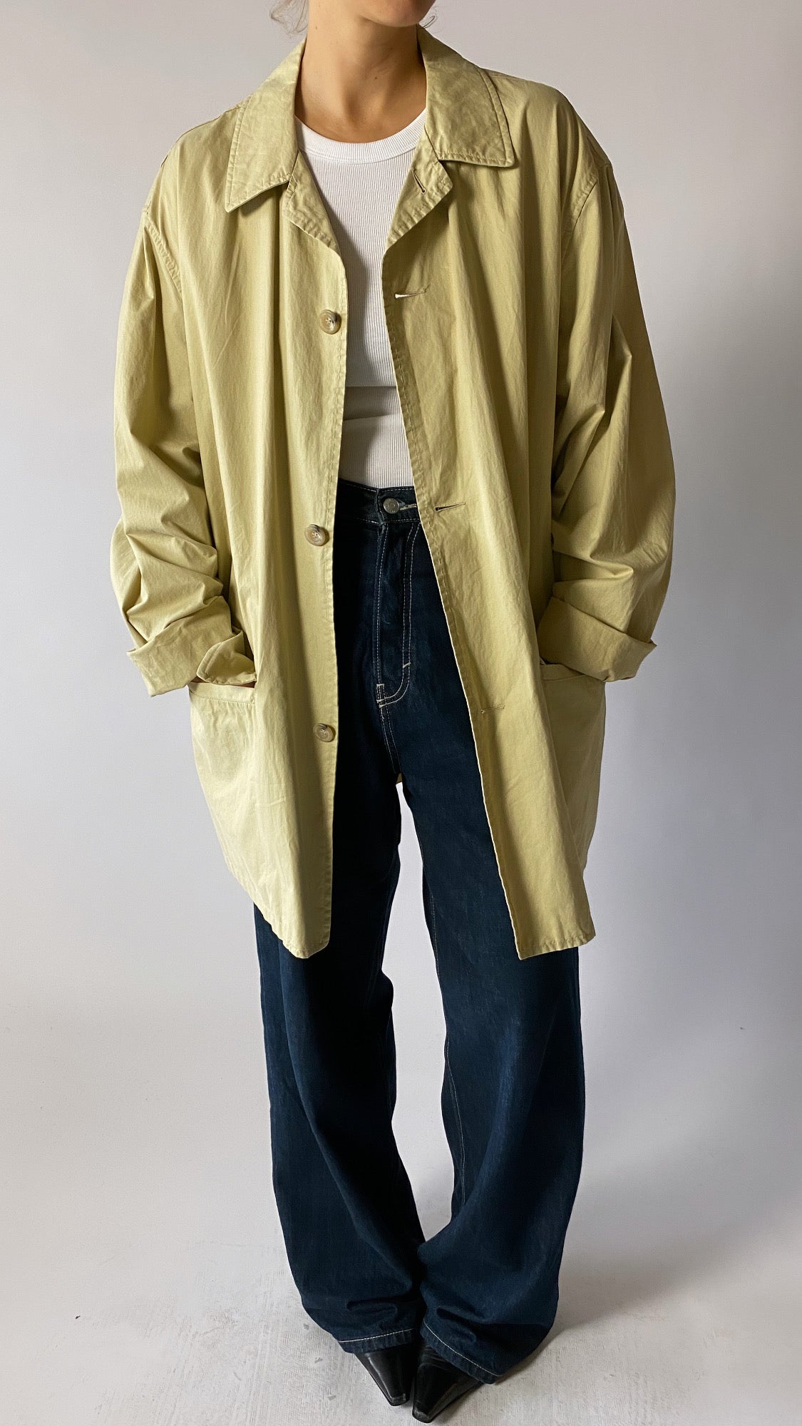 Oversized field jacket beige