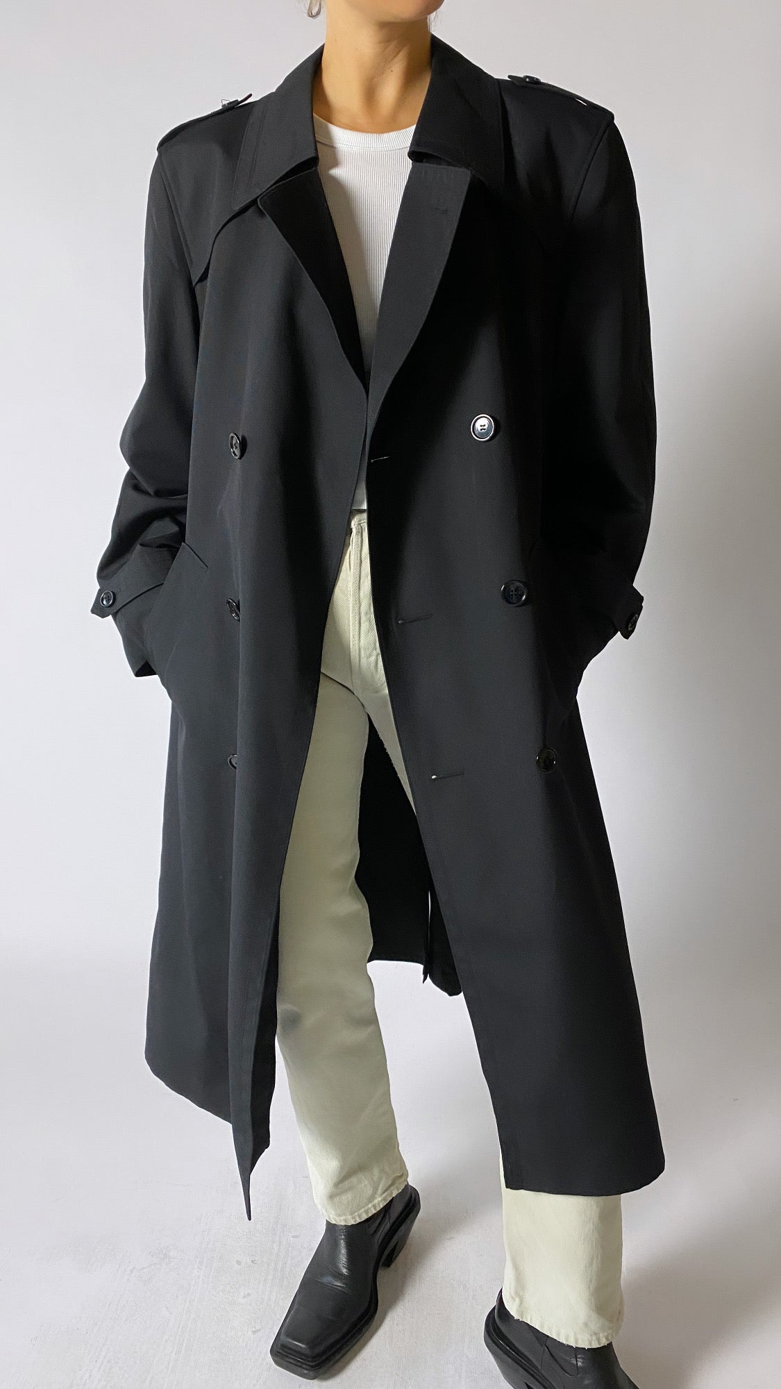 Classic trench coat black