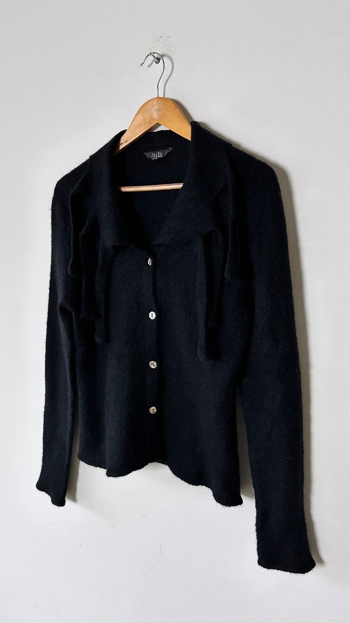 Mohair cardigan | Black