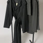 Oversized trench coat black