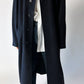 Relaxed long cashmere coat | Night blue