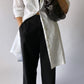 Long linen shirt white