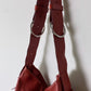 Leather crossbody bag red