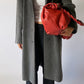 Long lambswool/ mohair coat | Grey