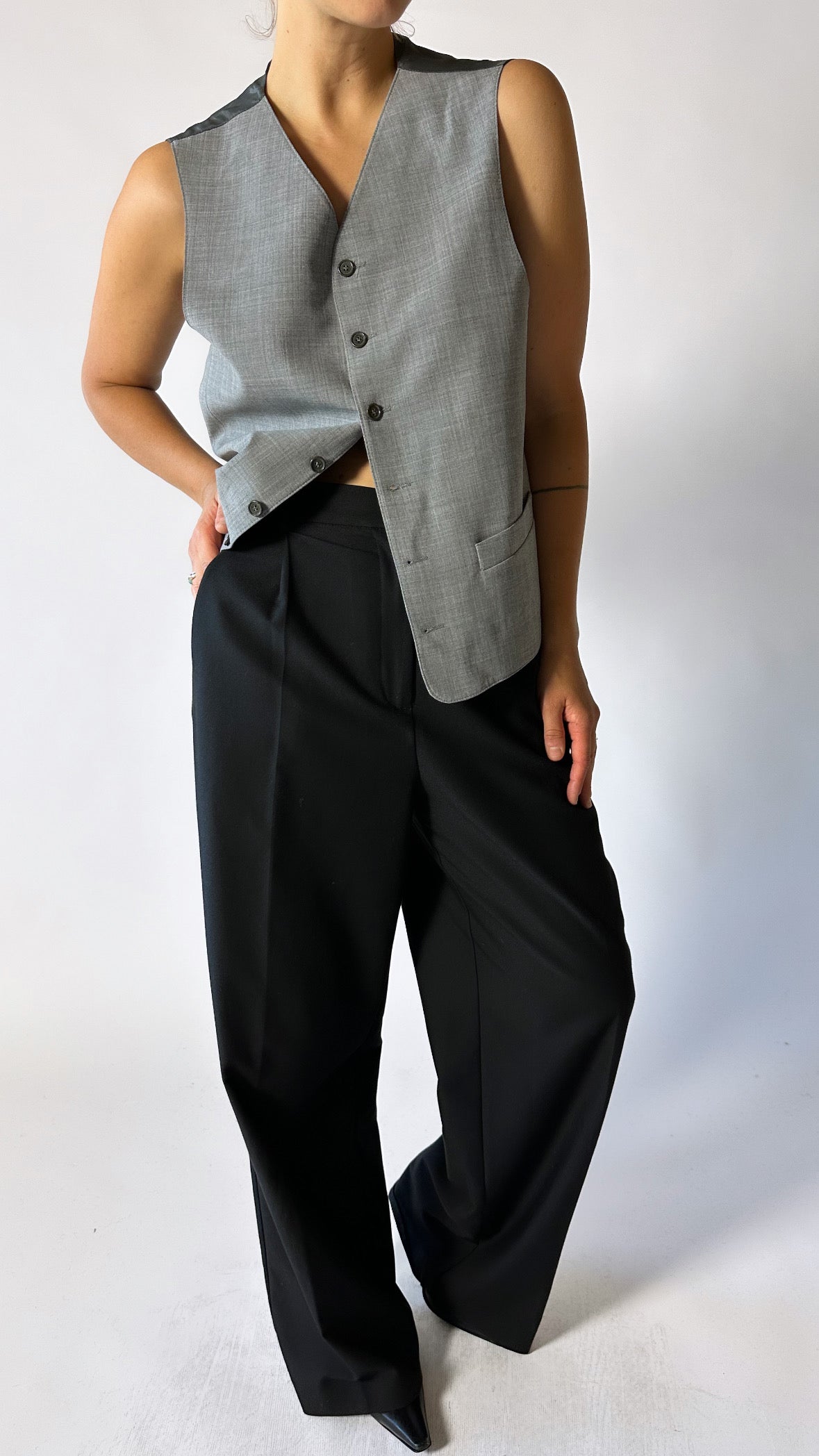 Tailored waistcoat | Grey