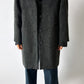 Mohair long coat | Dark grey