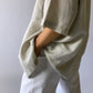 Linen shirt stone grey