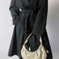 Oversized trench coat black