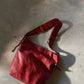 Leather crossbody bag red