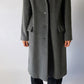 Long lambswool/ mohair coat | Grey