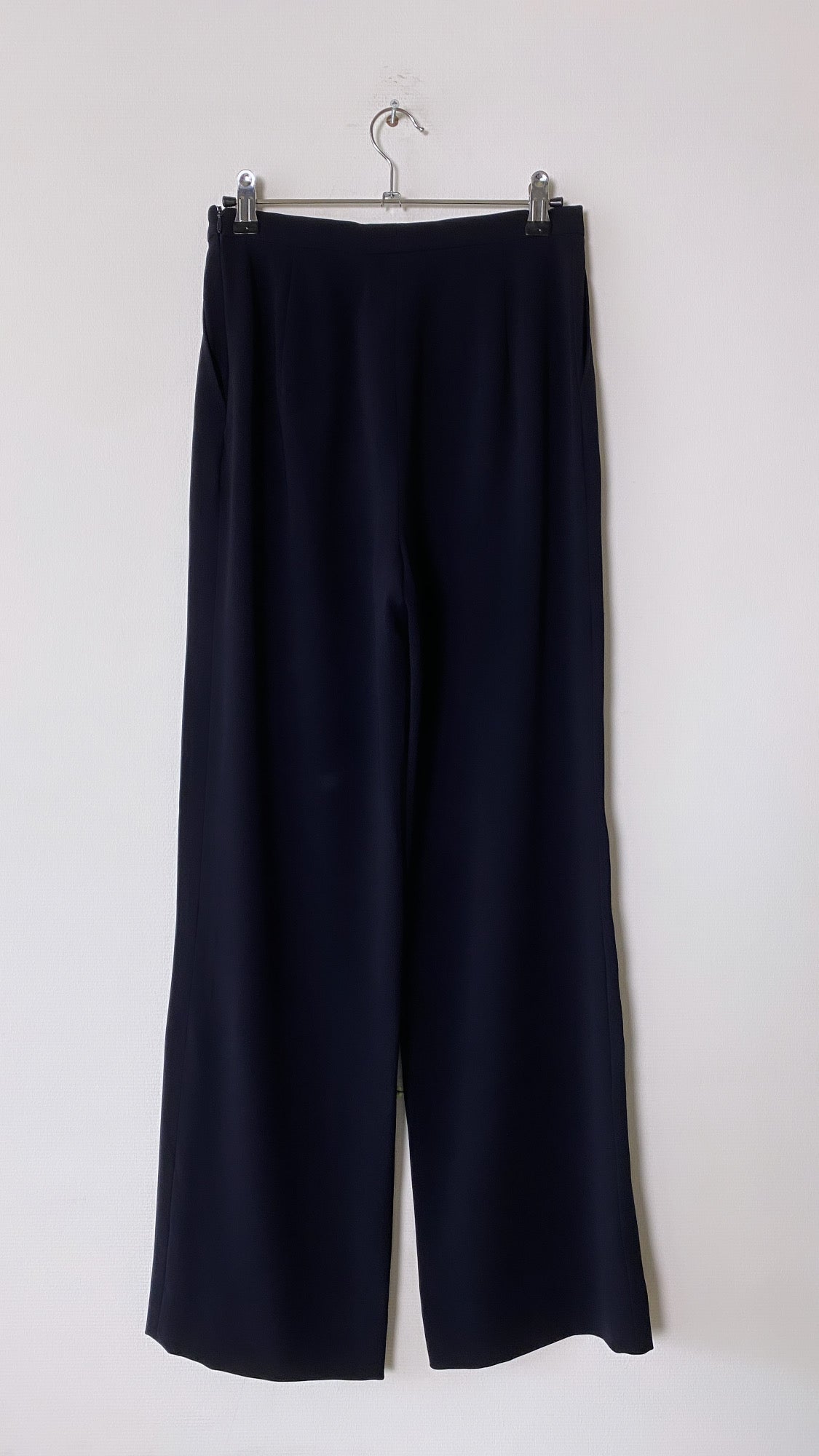 Max Mara wide leg trousers night blue