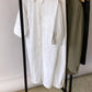 Long linen shirt white