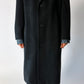 Oversized wool coat | Black