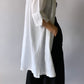 Long linen shirt white