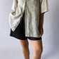 Linen shirt stone grey