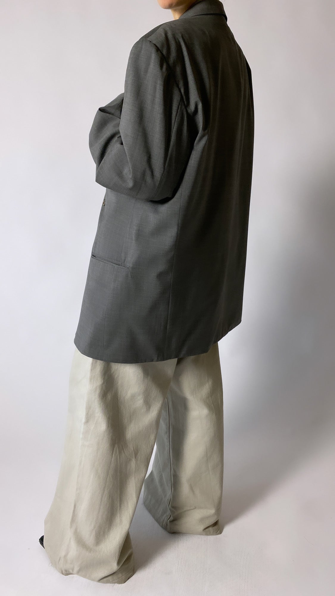 Hugo Boss oversized blazer grey