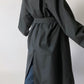 Oversized trench coat black